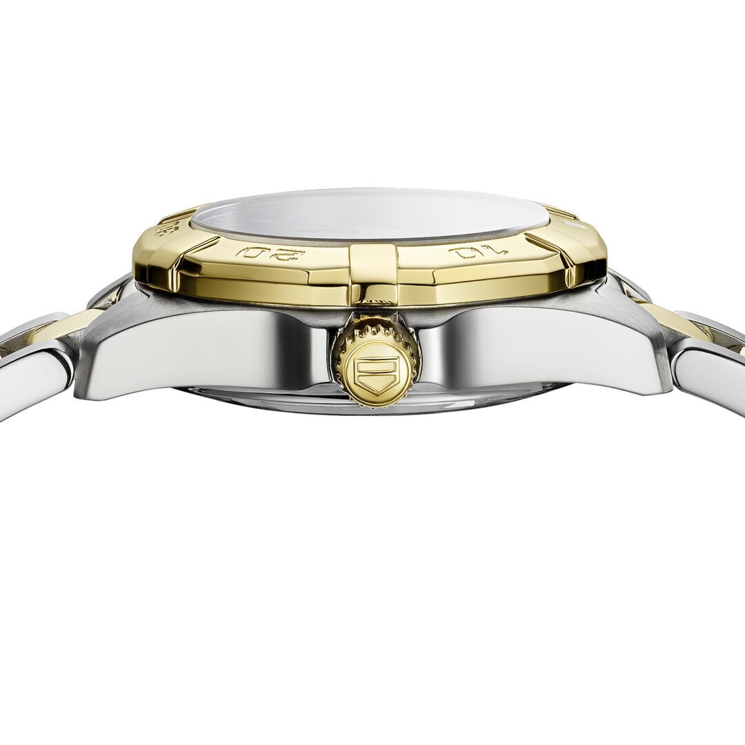 Tag heuer aquaracer gold plated and stainless steel ladies watch store